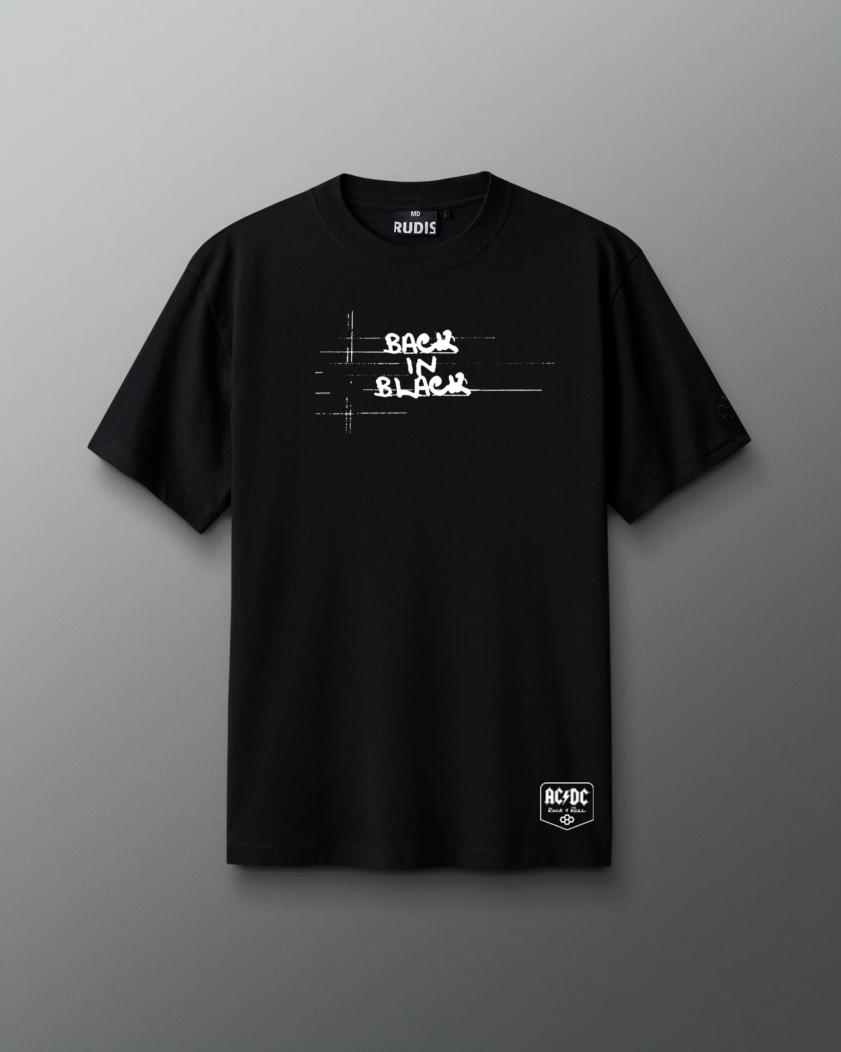 AC/DC Back in Black Angus Young Heavyweight T-Shirt - Image 2