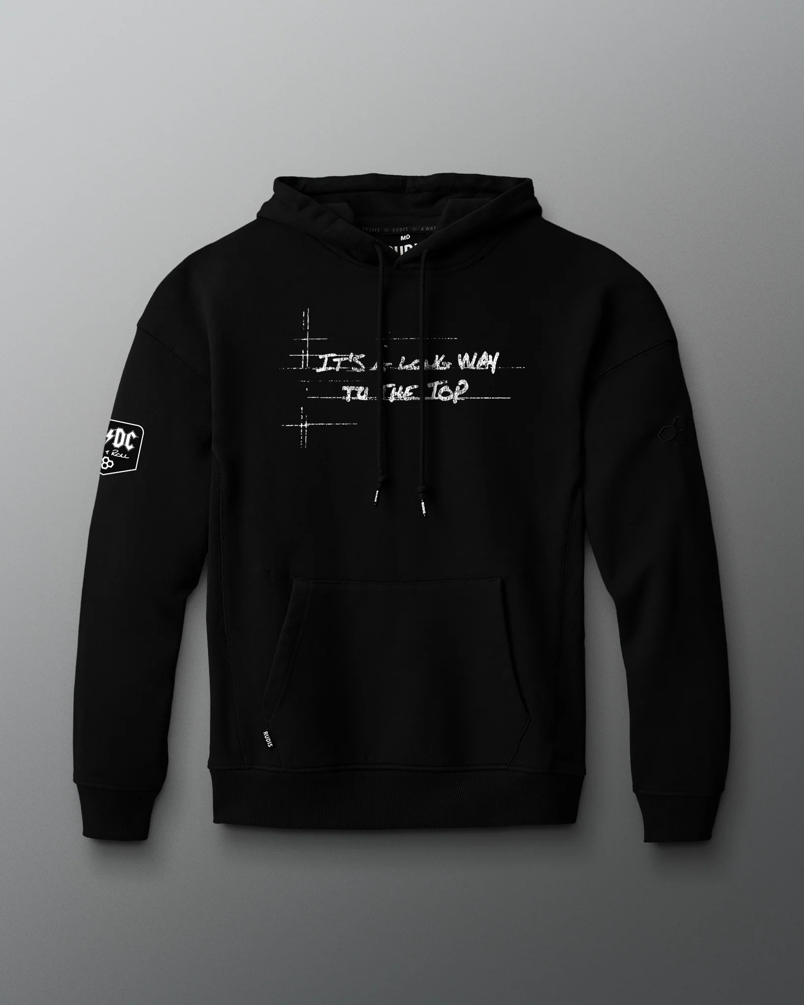 AC/DC It's a Long Way to the Top Heavyweight Hoodie - Image 2