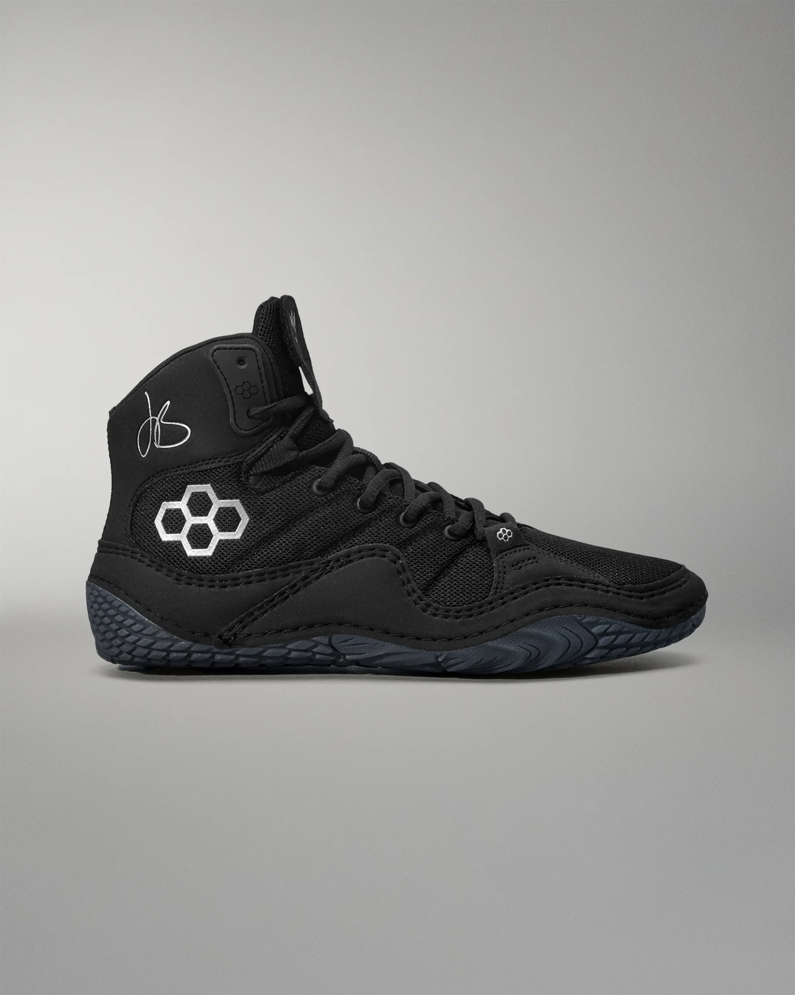 JB1 Adult Wrestling Shoes - Black Metal - Image 3