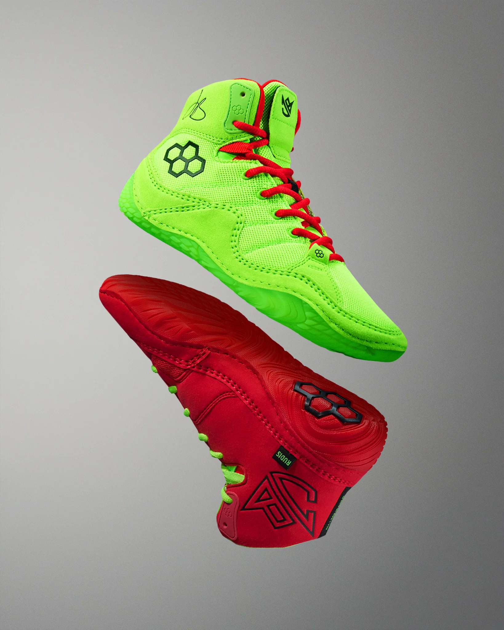 JB1 Signed Adult Wrestling Shoes - Signed Naughty & Nice
