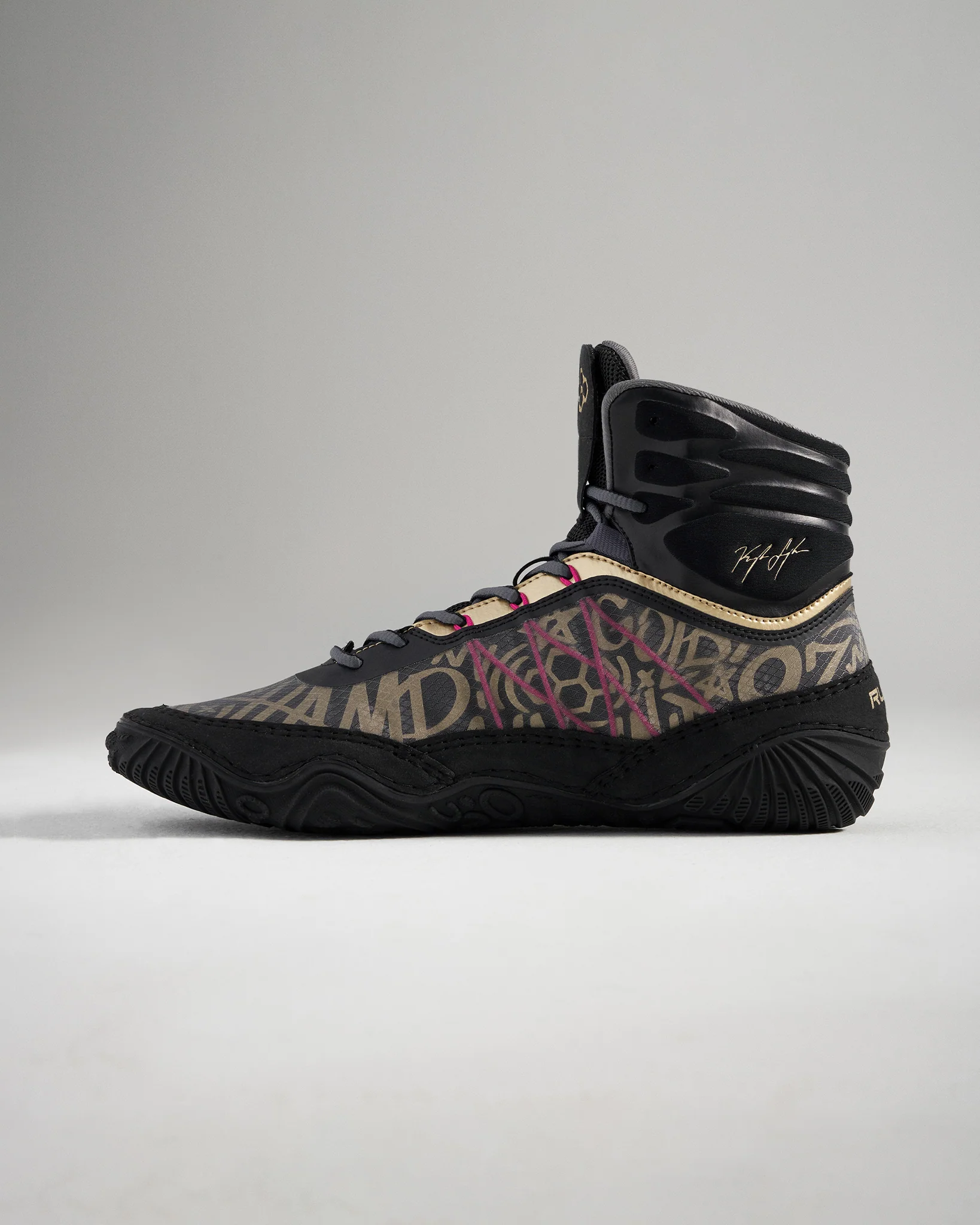 KS Infinity Edge Youth Wrestling Shoes - Black - Image 4