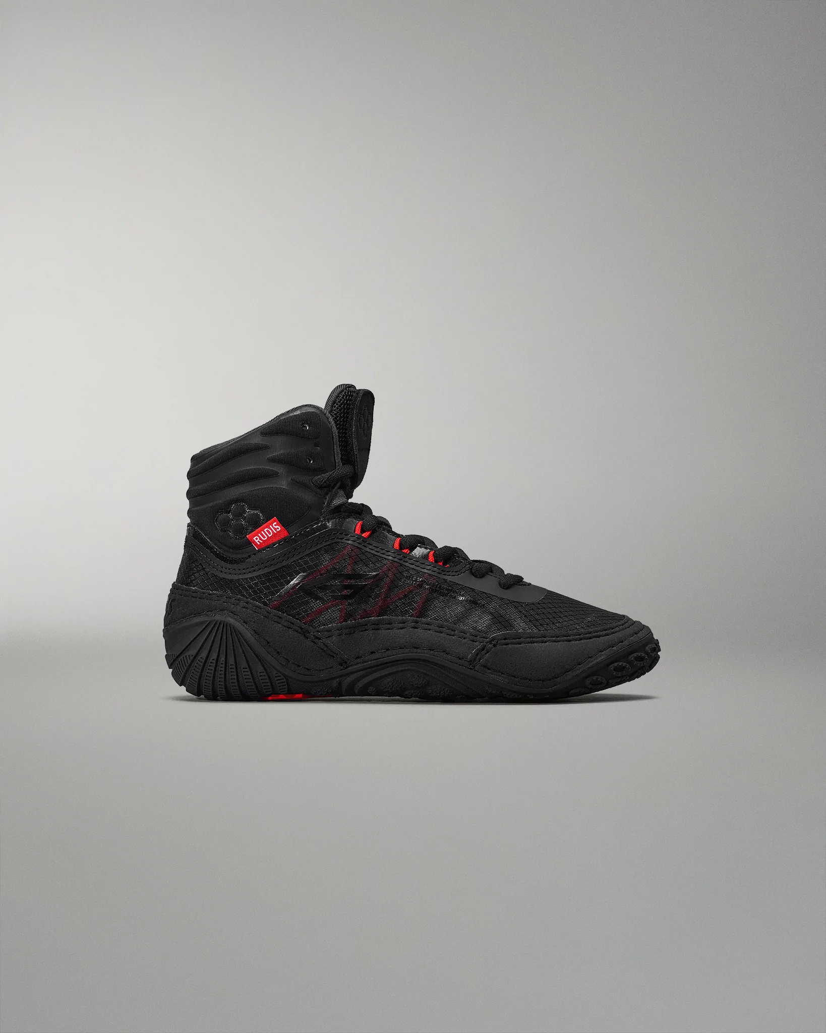 KS Infinity Edge Youth Wrestling Shoes - Carbon Black - Image 2