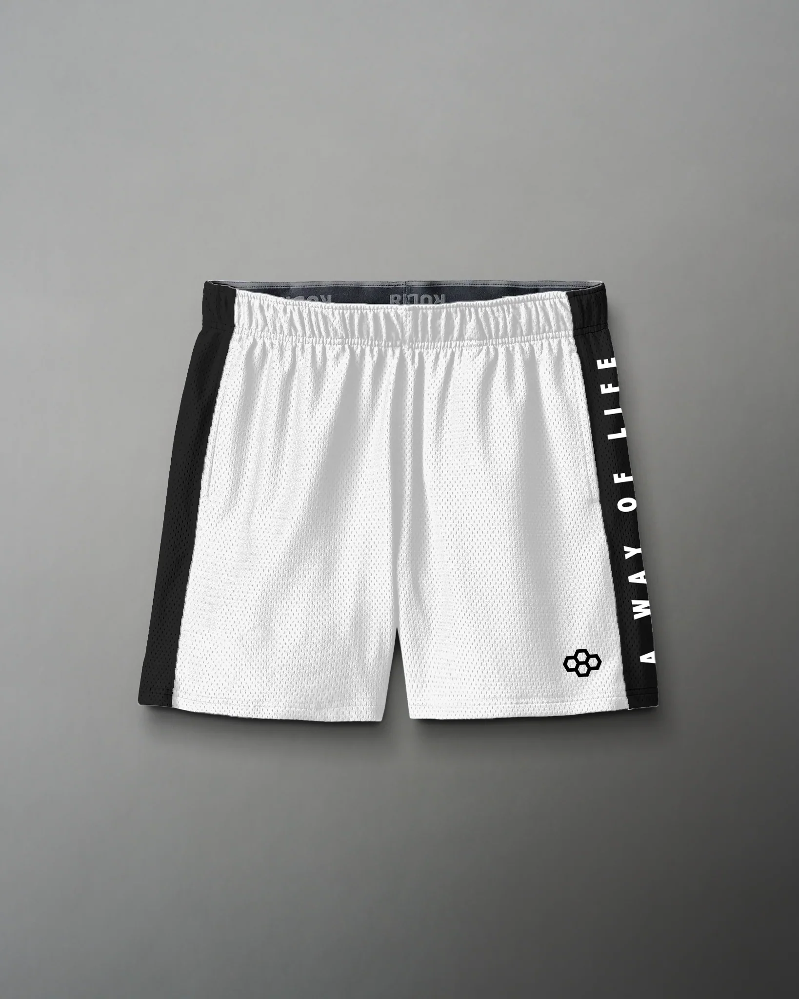 RUDIS 5" Panel Mesh Short - White/Black