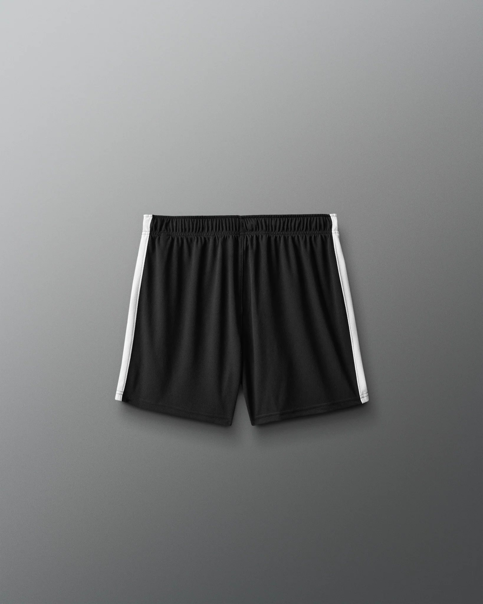 RUDIS 5" Youth Panel Mesh Short - Black/White - Image 2