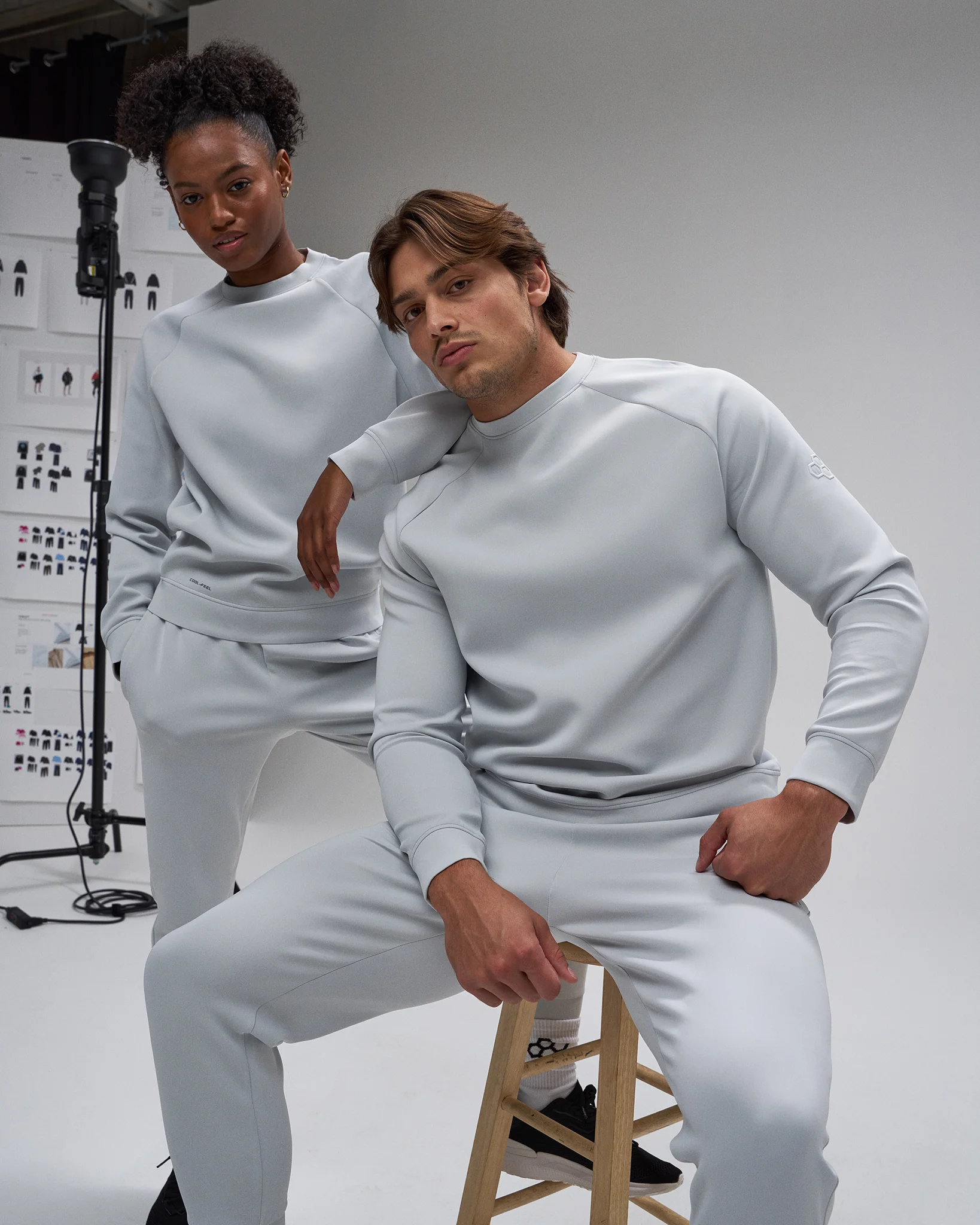 RUDIS COOL-FEEL Crewneck - Lunar Gray