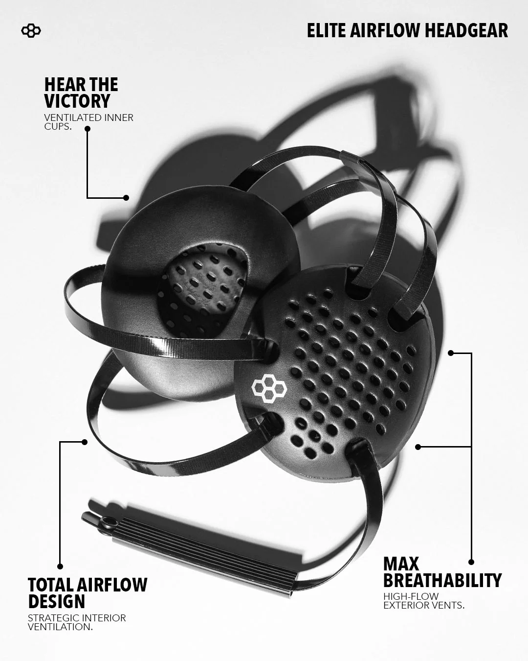 RUDIS Elite Airflow Headgear - White - Image 2