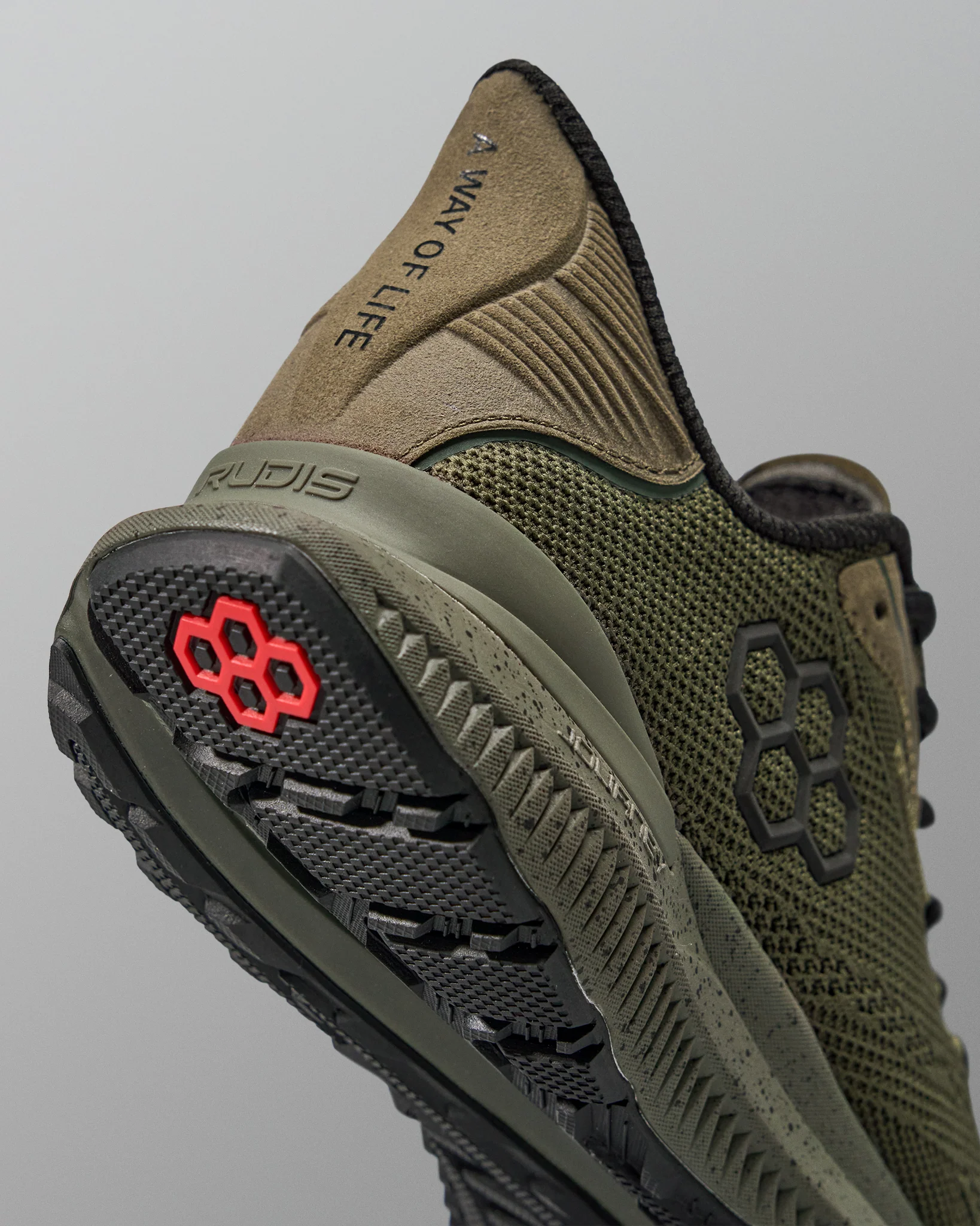 RUDIS Journey Knit Youth Training Shoes - Ranger Green - Image 5