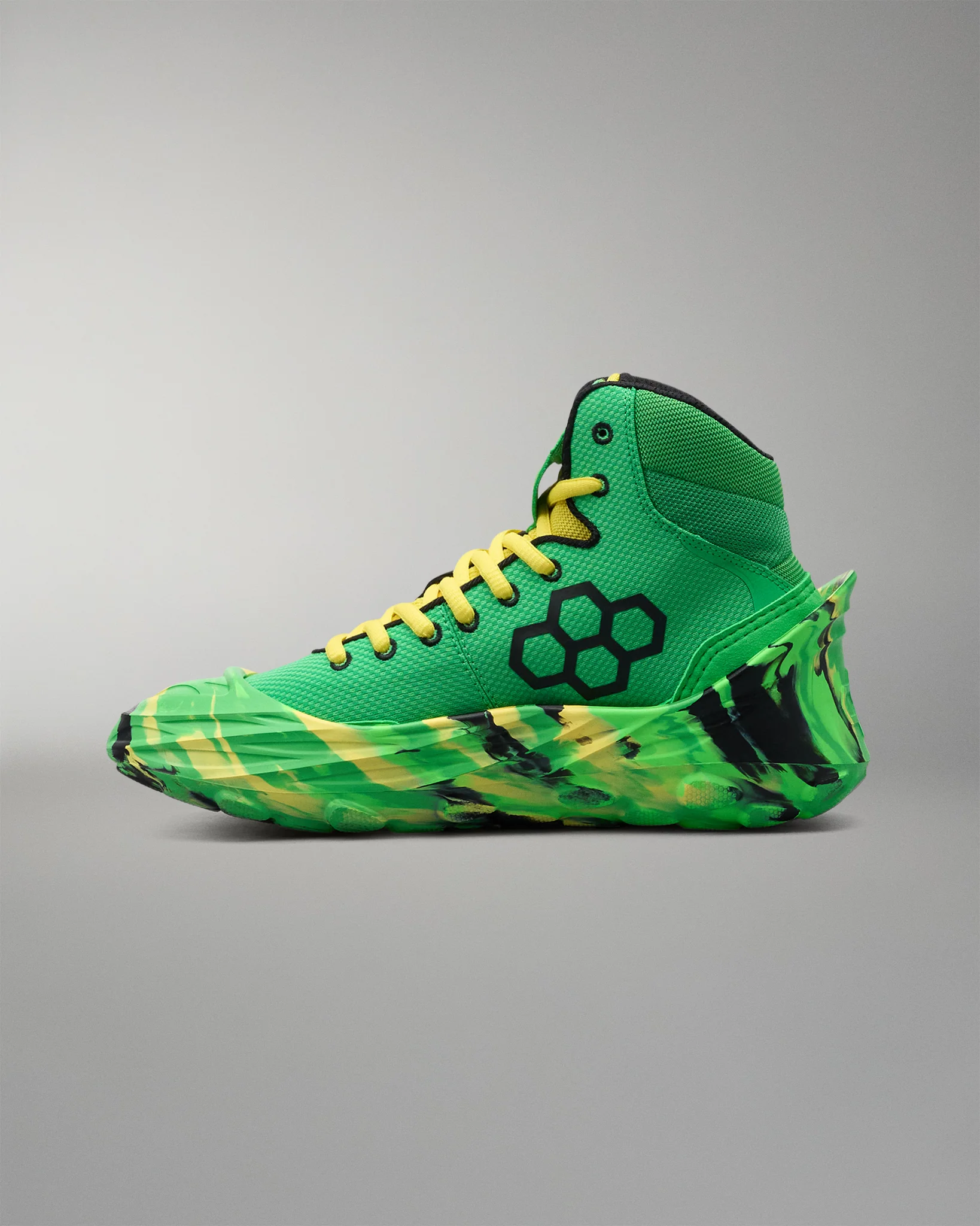 RUDIS Wrestling Shoe Covers - Green/Yellow - Image 2