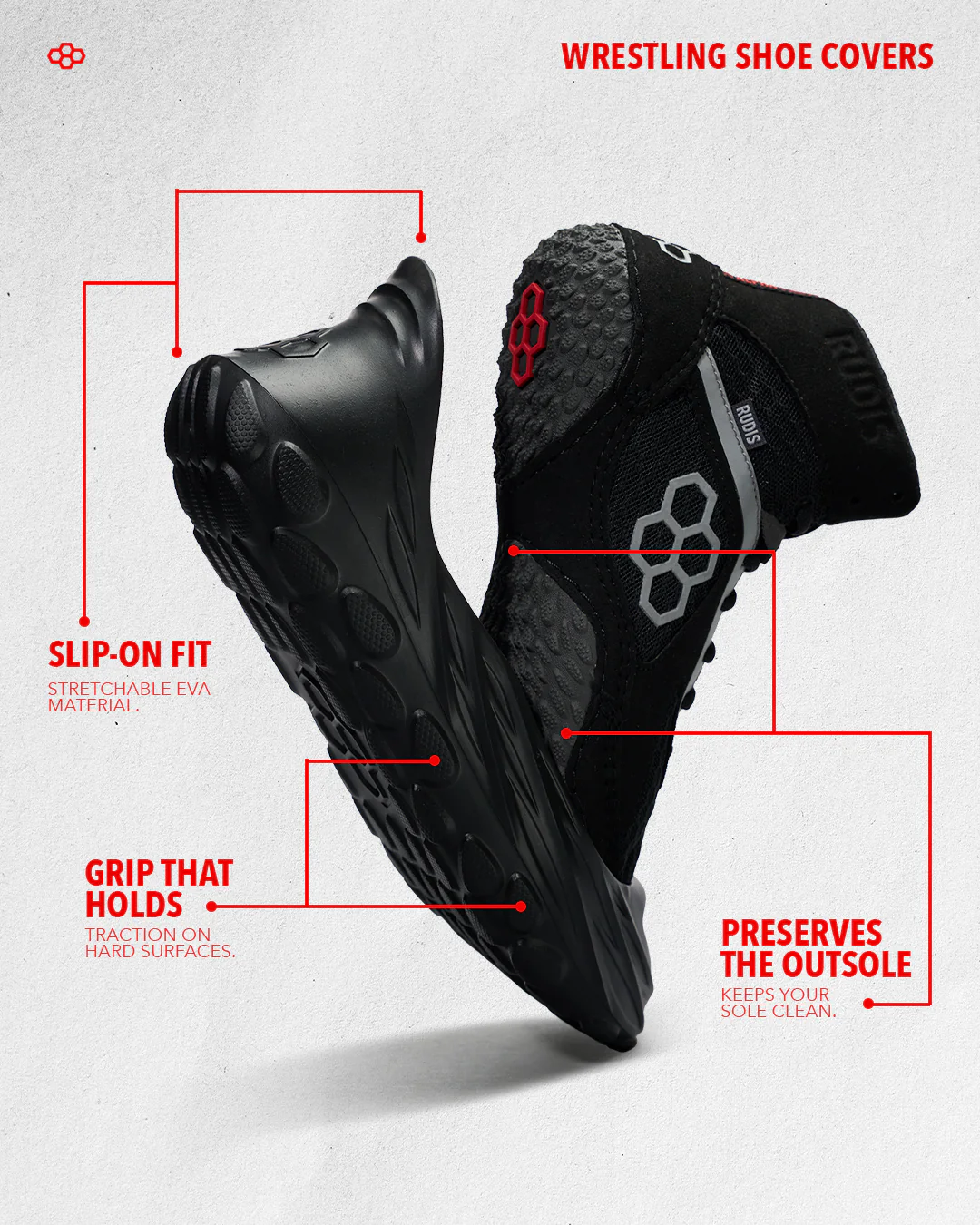 RUDIS Wrestling Shoe Covers - Inferno - Image 8
