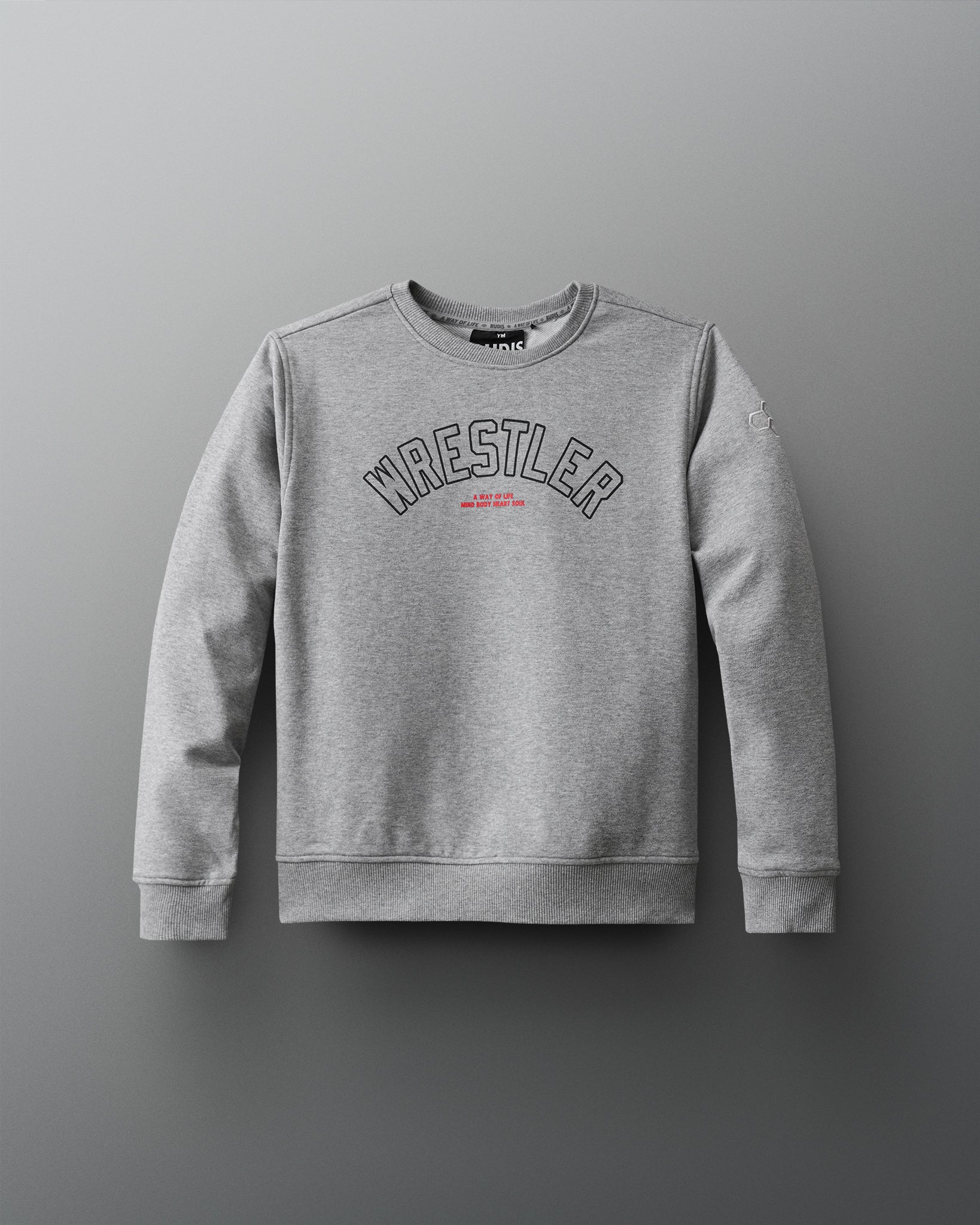 RUDIS Wrestler Arched Youth Elite Terry Crewneck - Image 2