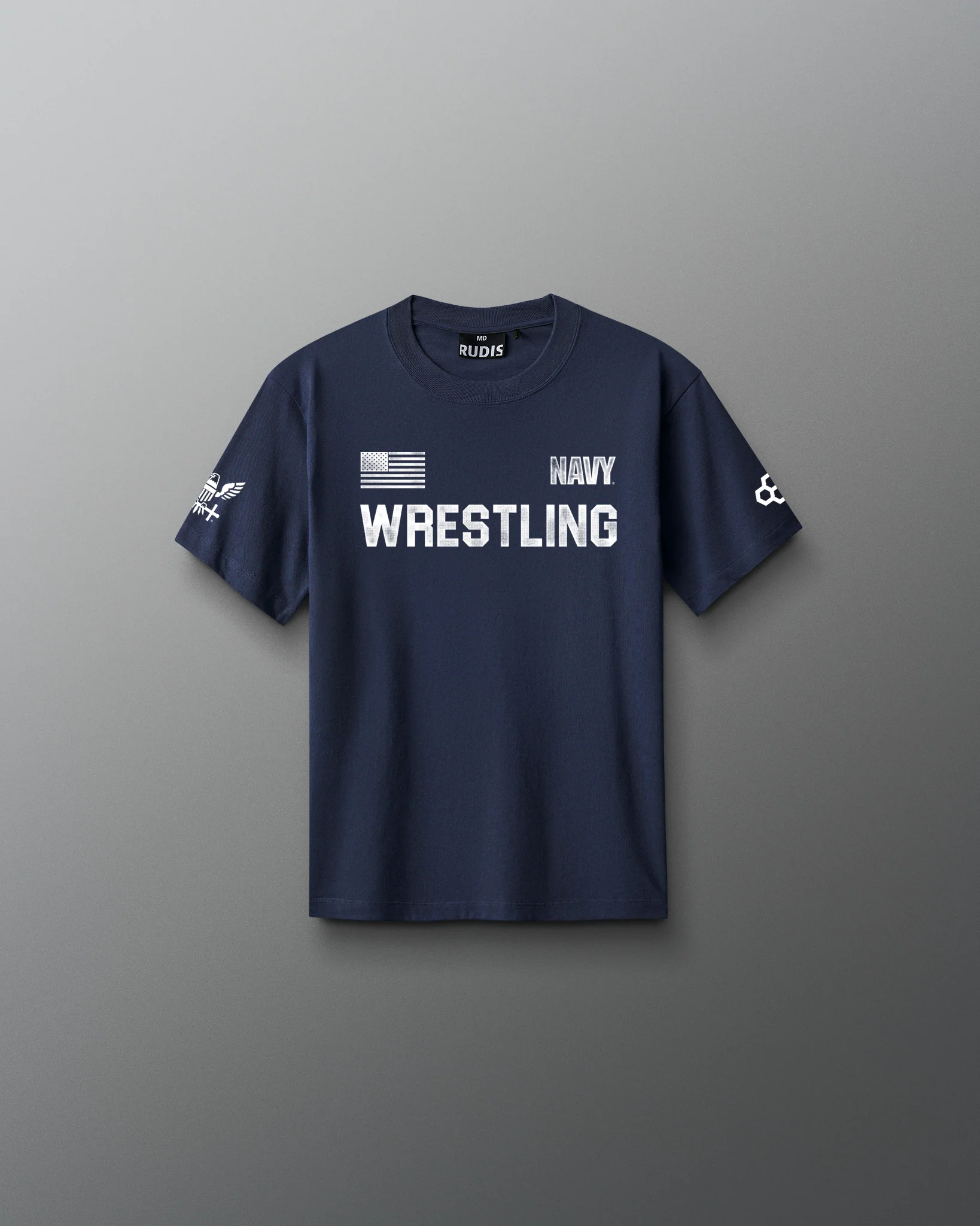 U.S. Navy Skull Youth Heavyweight T-Shirt - Image 2