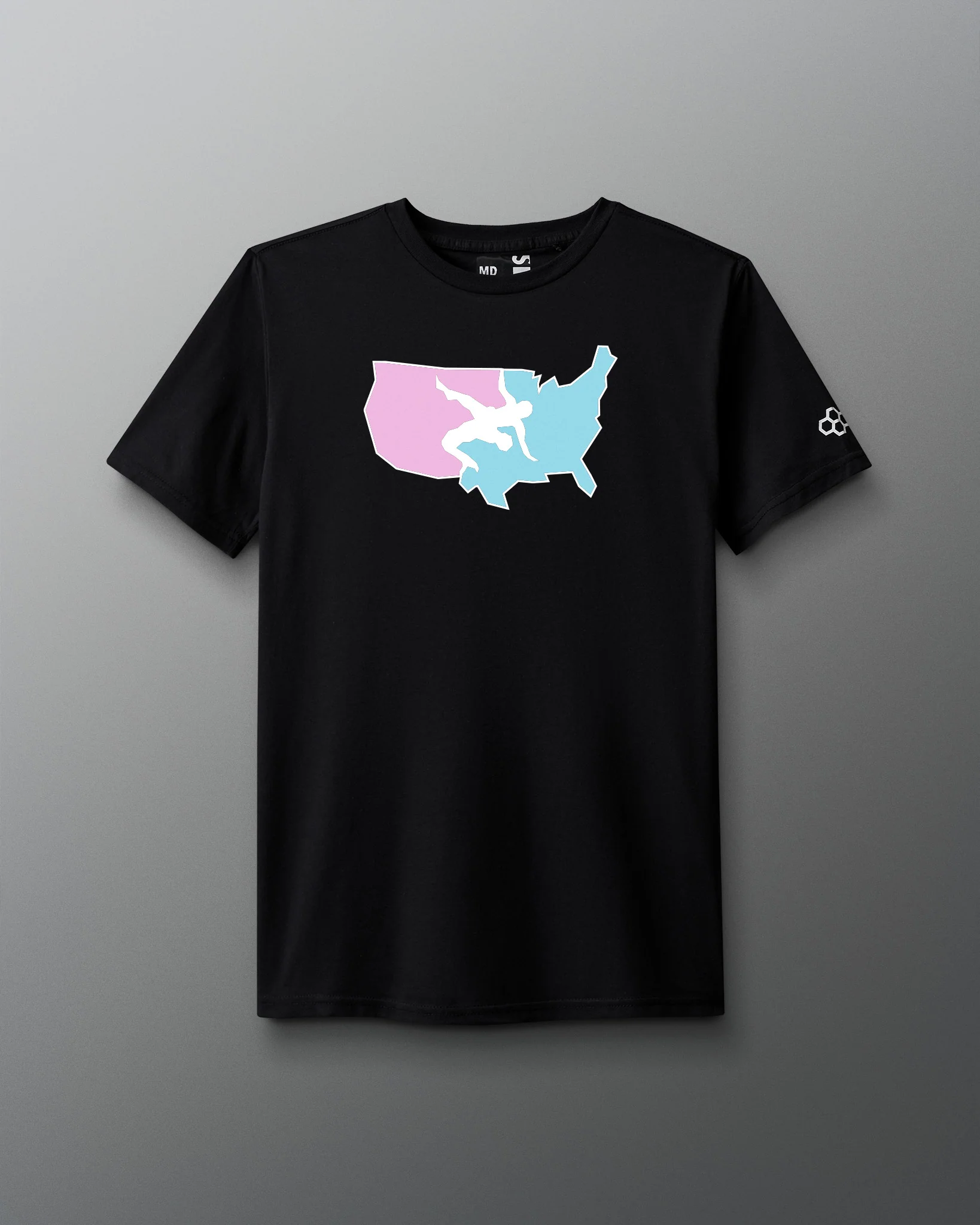 USA Wrestling Logo Elite Super Soft T-Shirt - Image 3