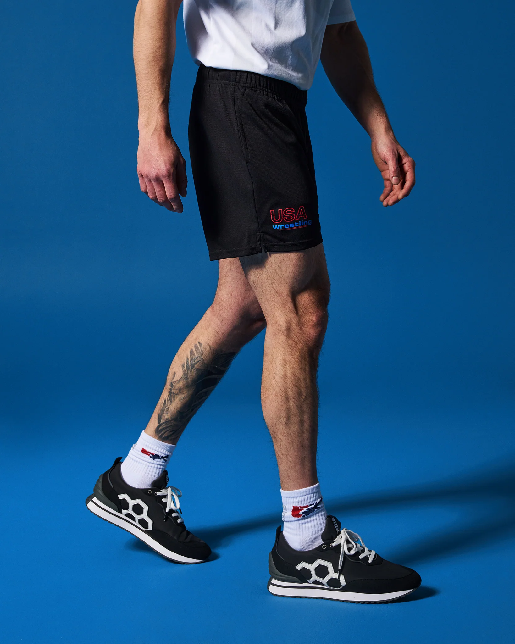 USAW Wrestling Vintage 6" 2.0 Mesh Shorts - Image 2