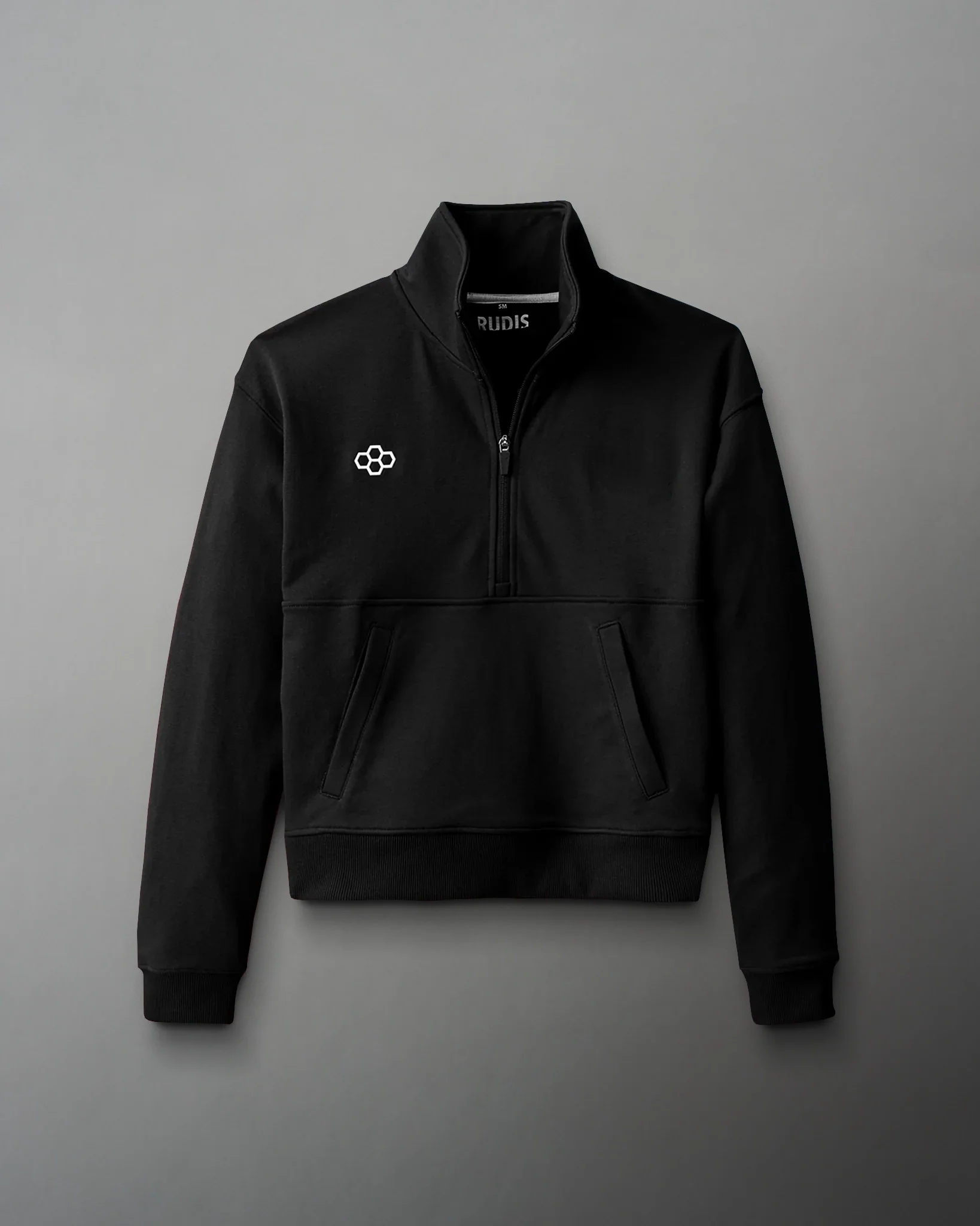 Women's Luxe Terry 1/4 Zip - Black