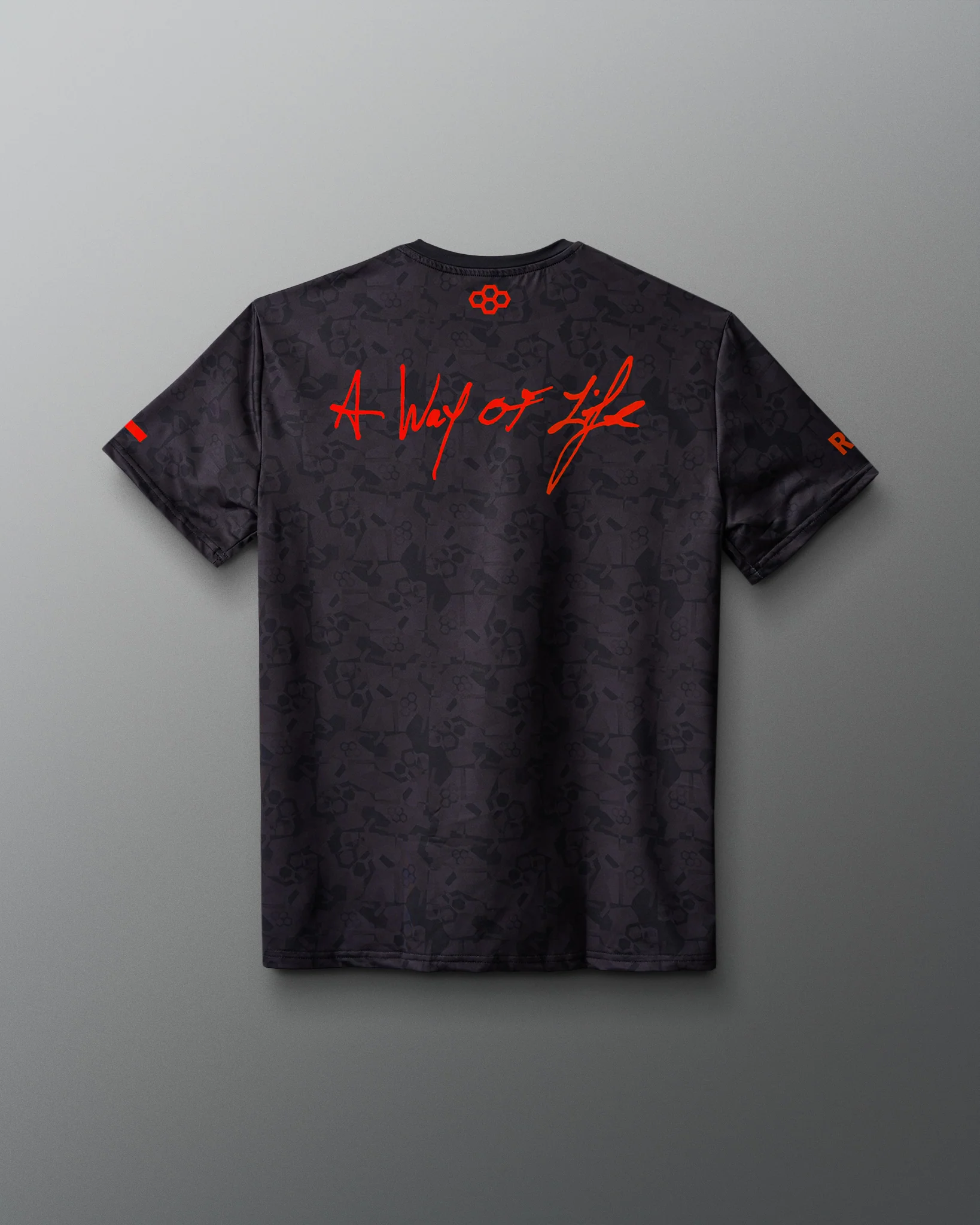 Wrestling Wordmark Black Camo Sublimated T-Shirt - Image 9